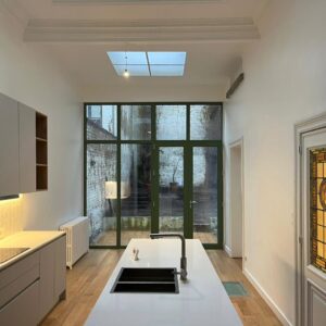 Aluminium windows export project in Brussels Belgium – Europa EOS 78 Hybrid by Mparolas Aluminium Systems