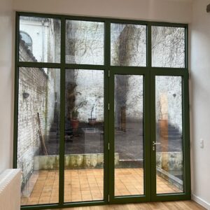 Aluminium window systems for residential renovation project in Brussels Belgium