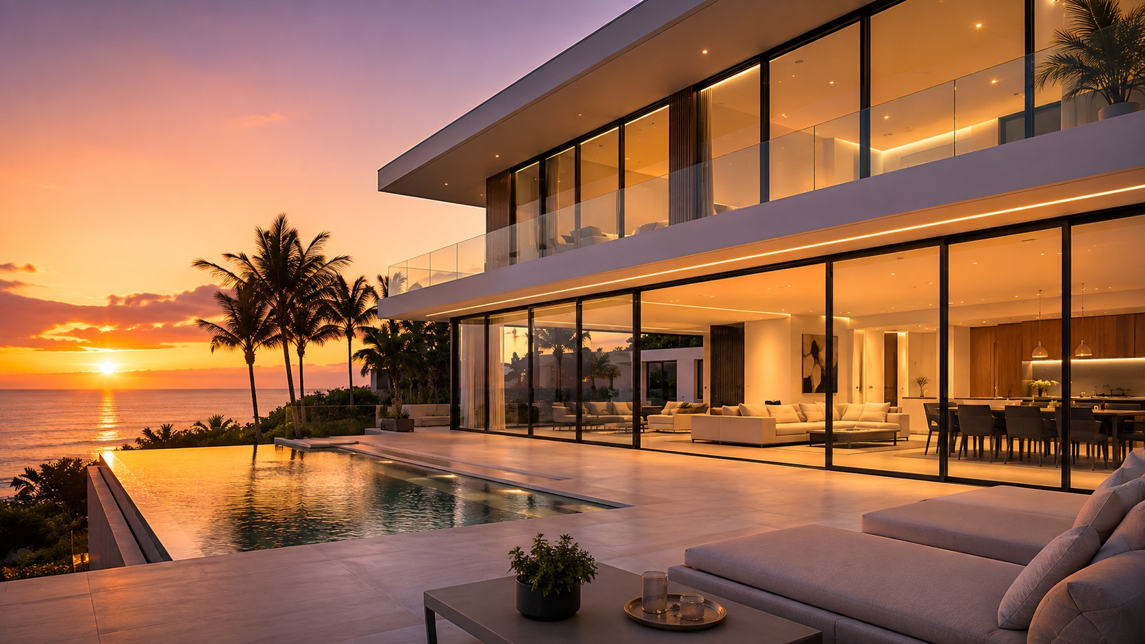 Luxury residence with European minimal aluminium windows