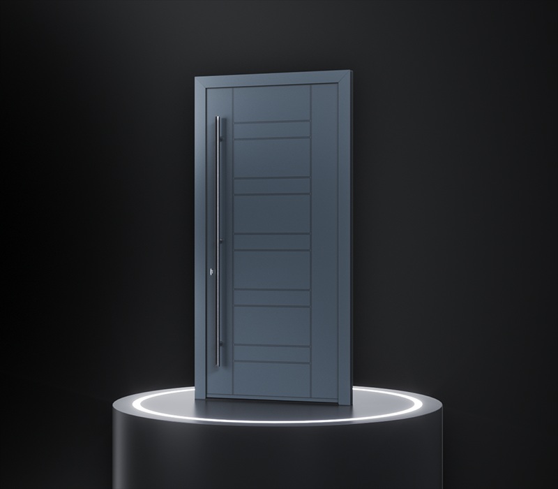 Luxury aluminium pivot entrance door design