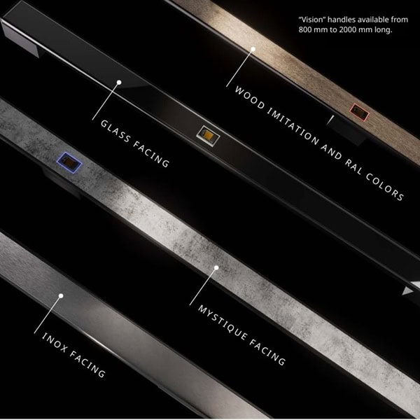Architectural handles for luxury aluminium pivot entrance doors