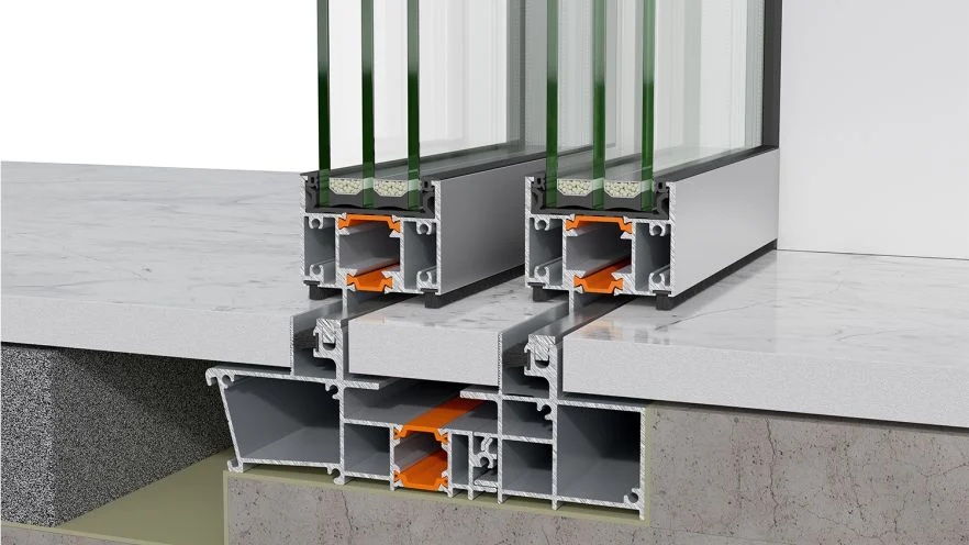 ALUMIL S650 PHOS Eclipse concealed floor track