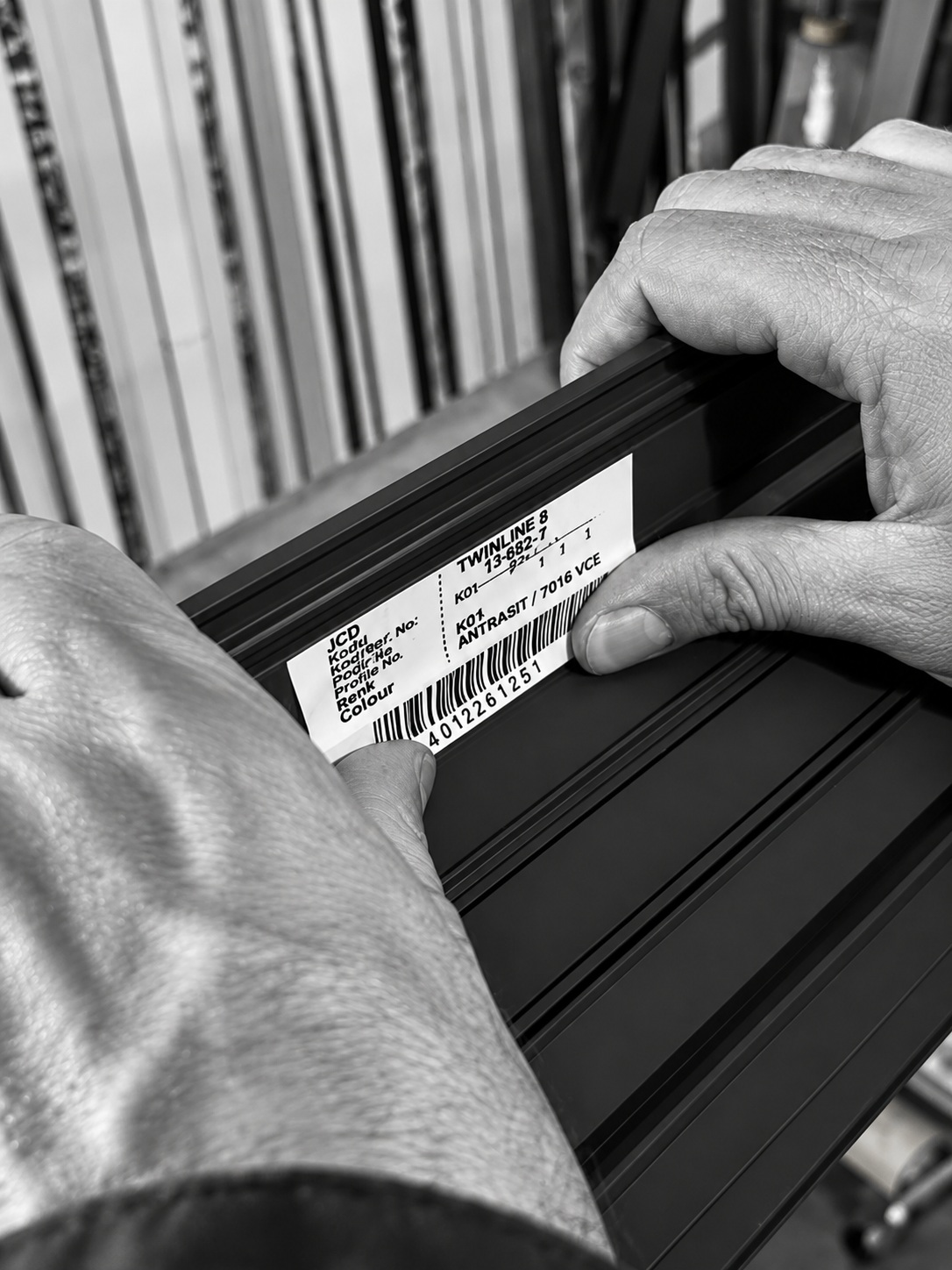 Aluminium profile identification and quality control during EMF60 fabrication at Mparolas
