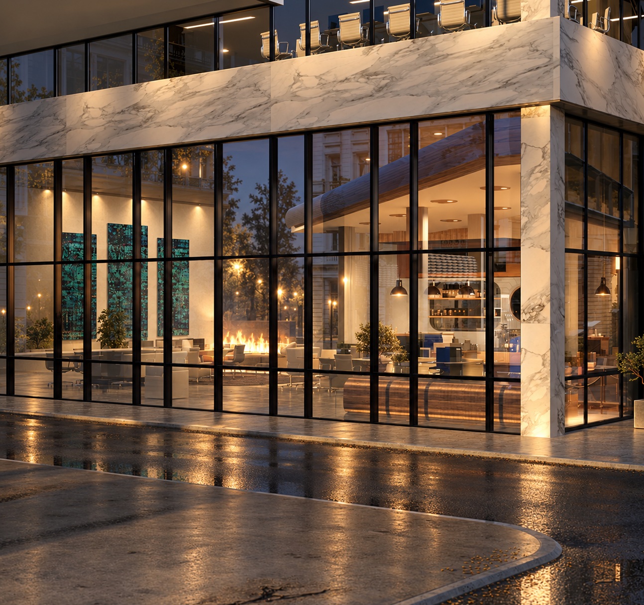 Reynaers CW 50 Fire Proof – Fire-Resistant Curtain Wall Façade