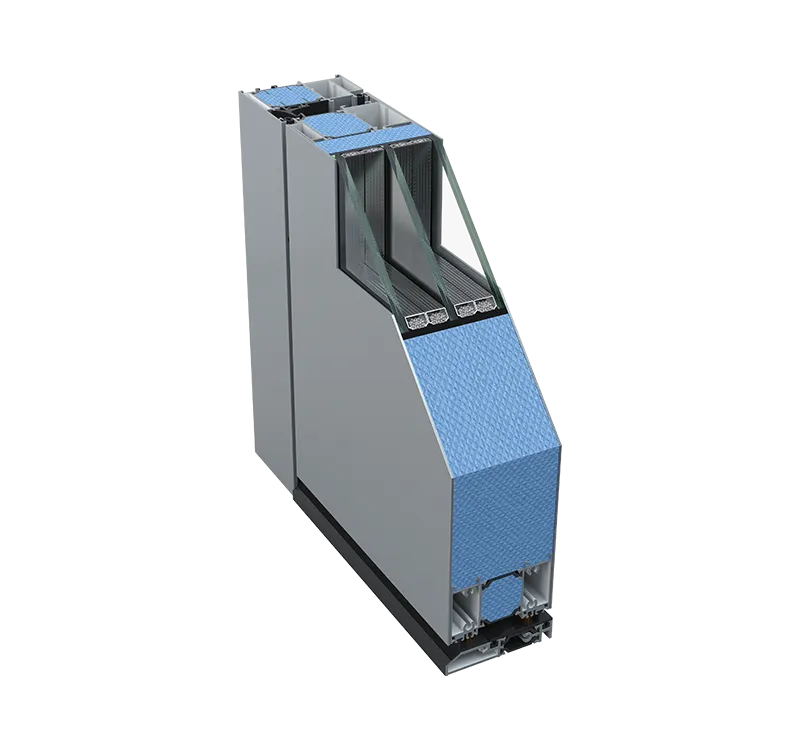 Solution Pivot aluminium entrance door system section