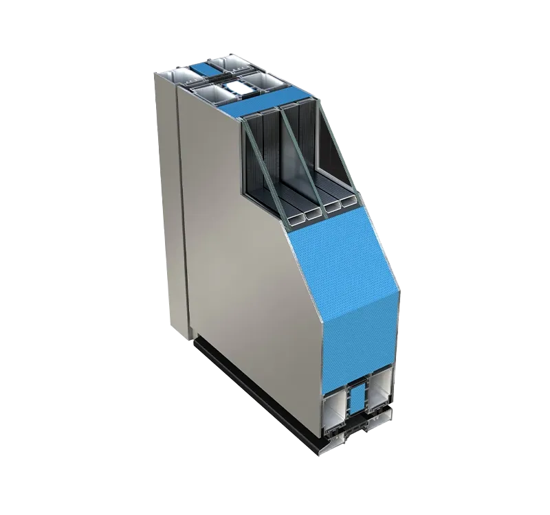 Superior Pivot oversized aluminium entrance door system section